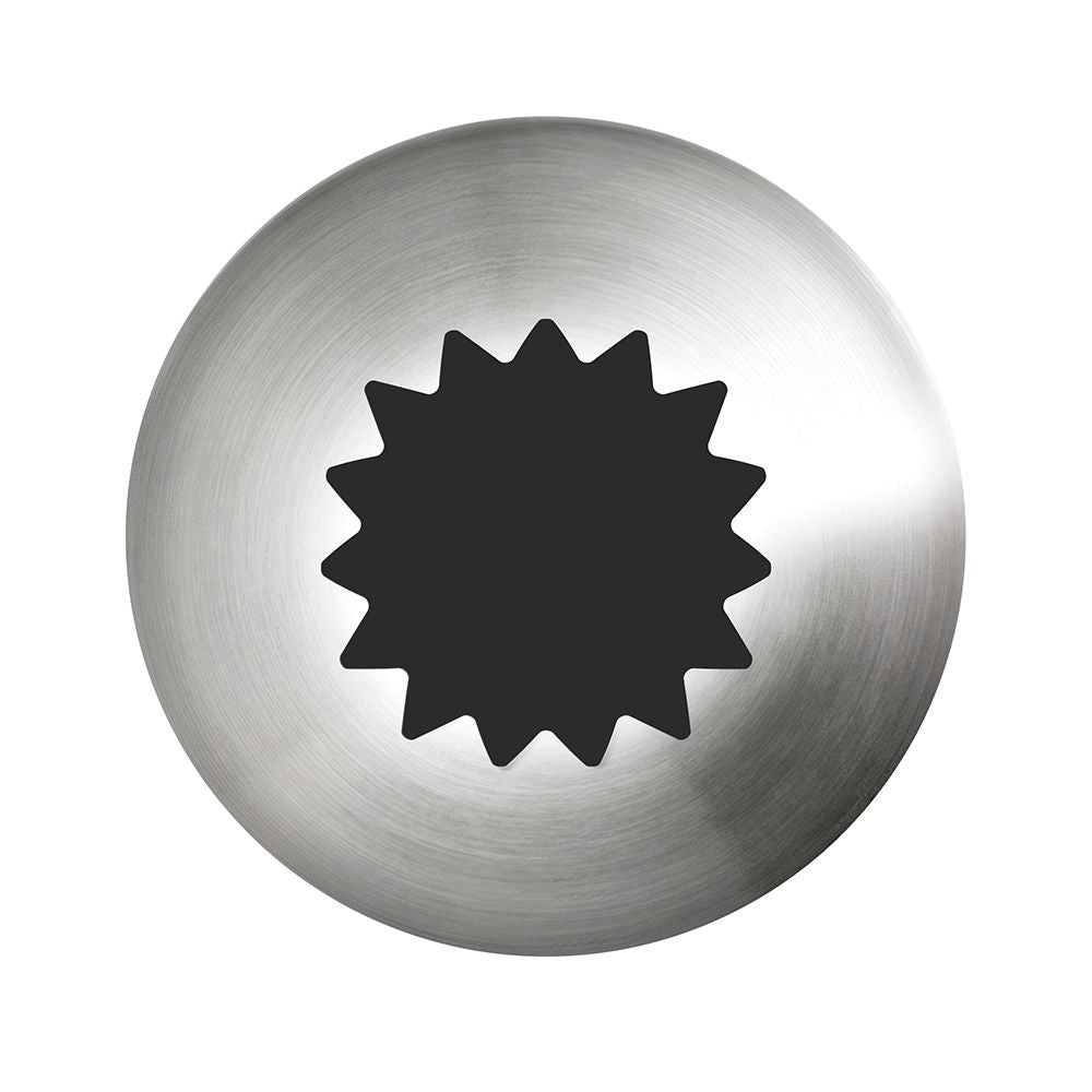 Mondo No. 4B Stainless Steel Open Star Piping Tip