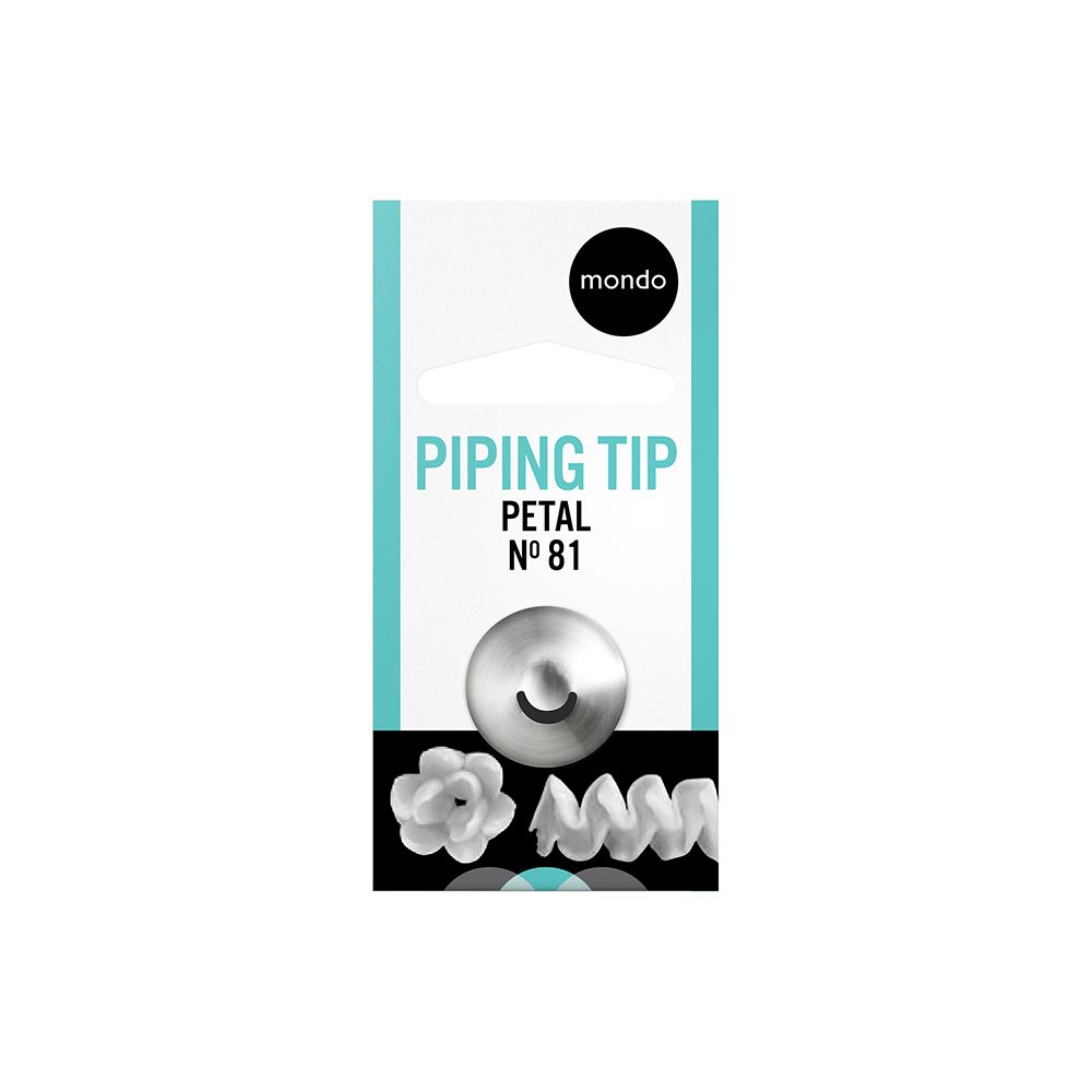 Mondo No. 81 Stainless Steel Petal Piping Tip