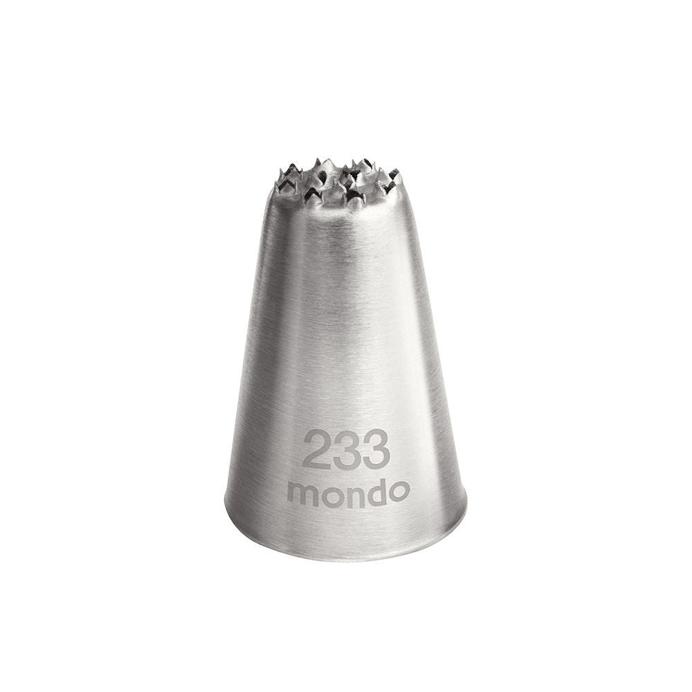 Mondo No. 233 Stainless Steel Grass Hair Piping Tip