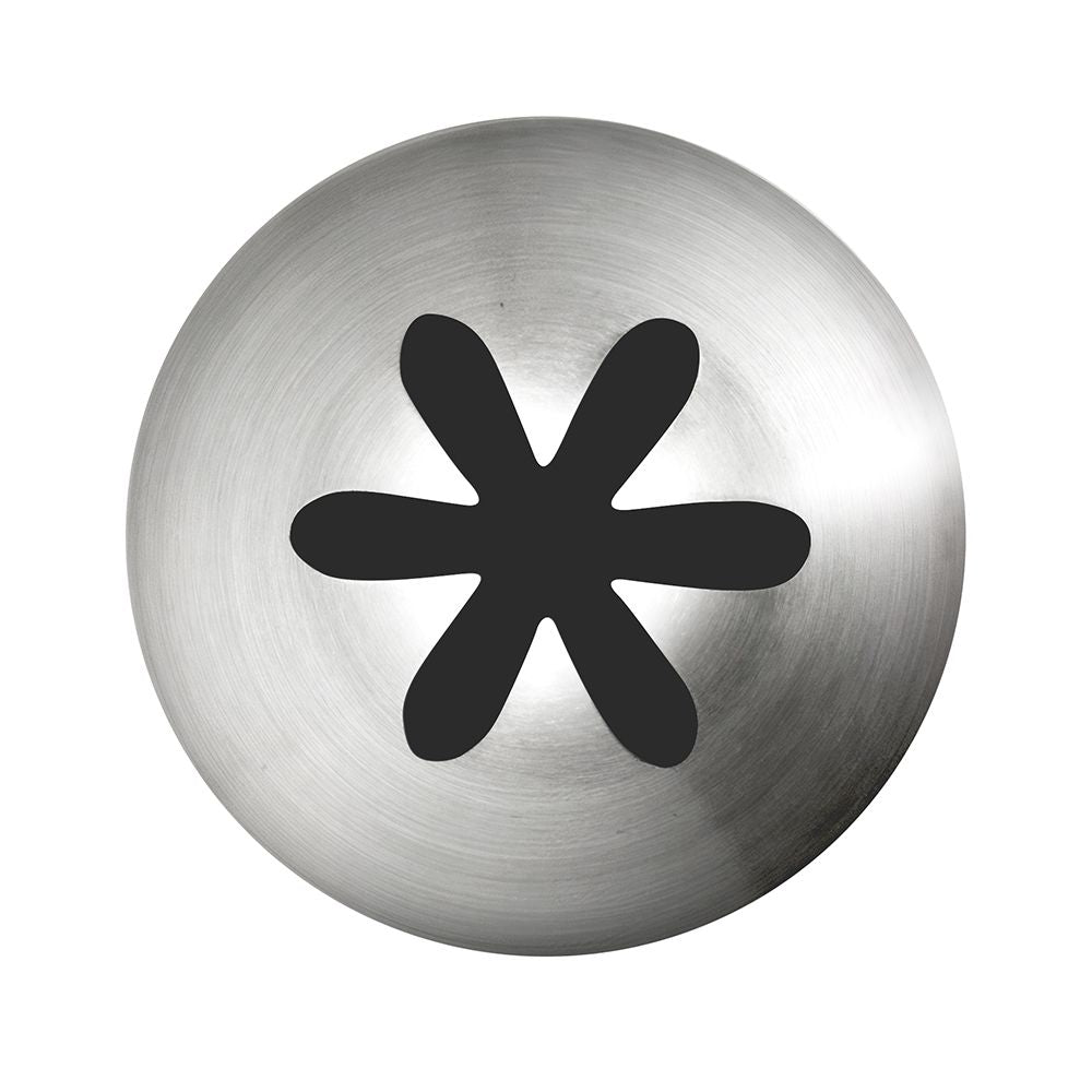 Mondo No. 2D Stainless Steel Drop Flower Piping Tip