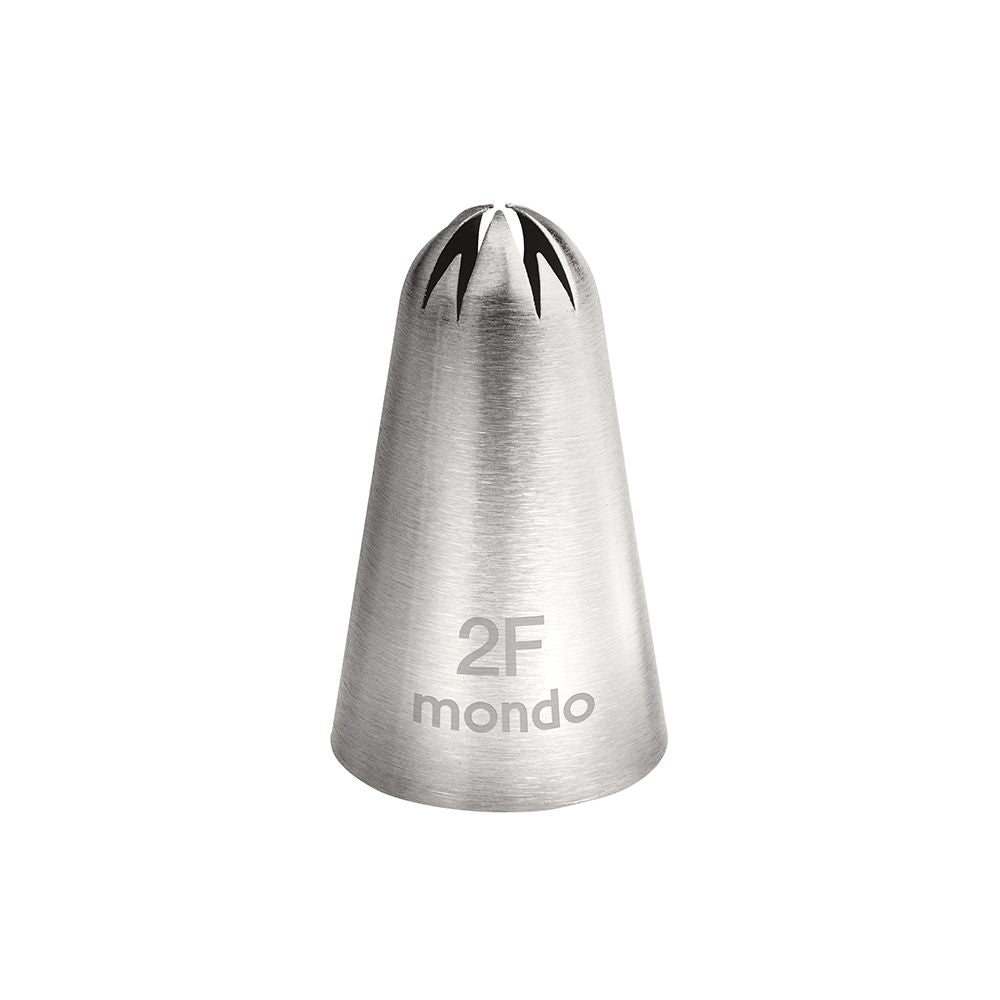 Mondo No. 2F Stainless Steel Drop Flower Piping Tip
