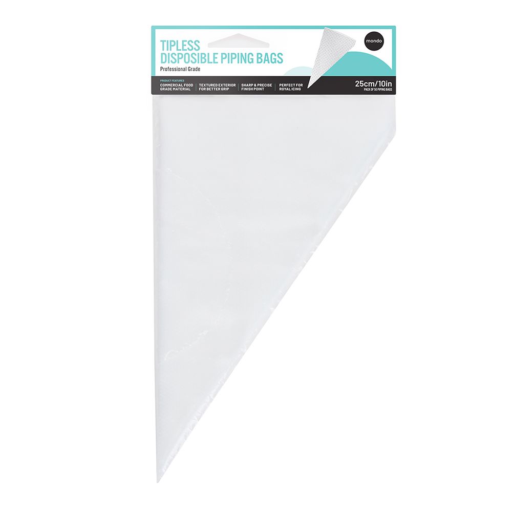Mondo Tipless Piping Bag 10in 50 Pack
