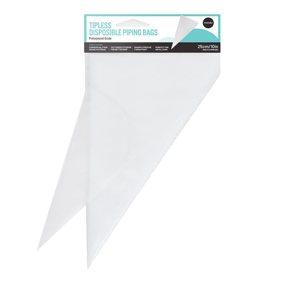 Mondo Tipless Piping Bag 10in 50 Pack