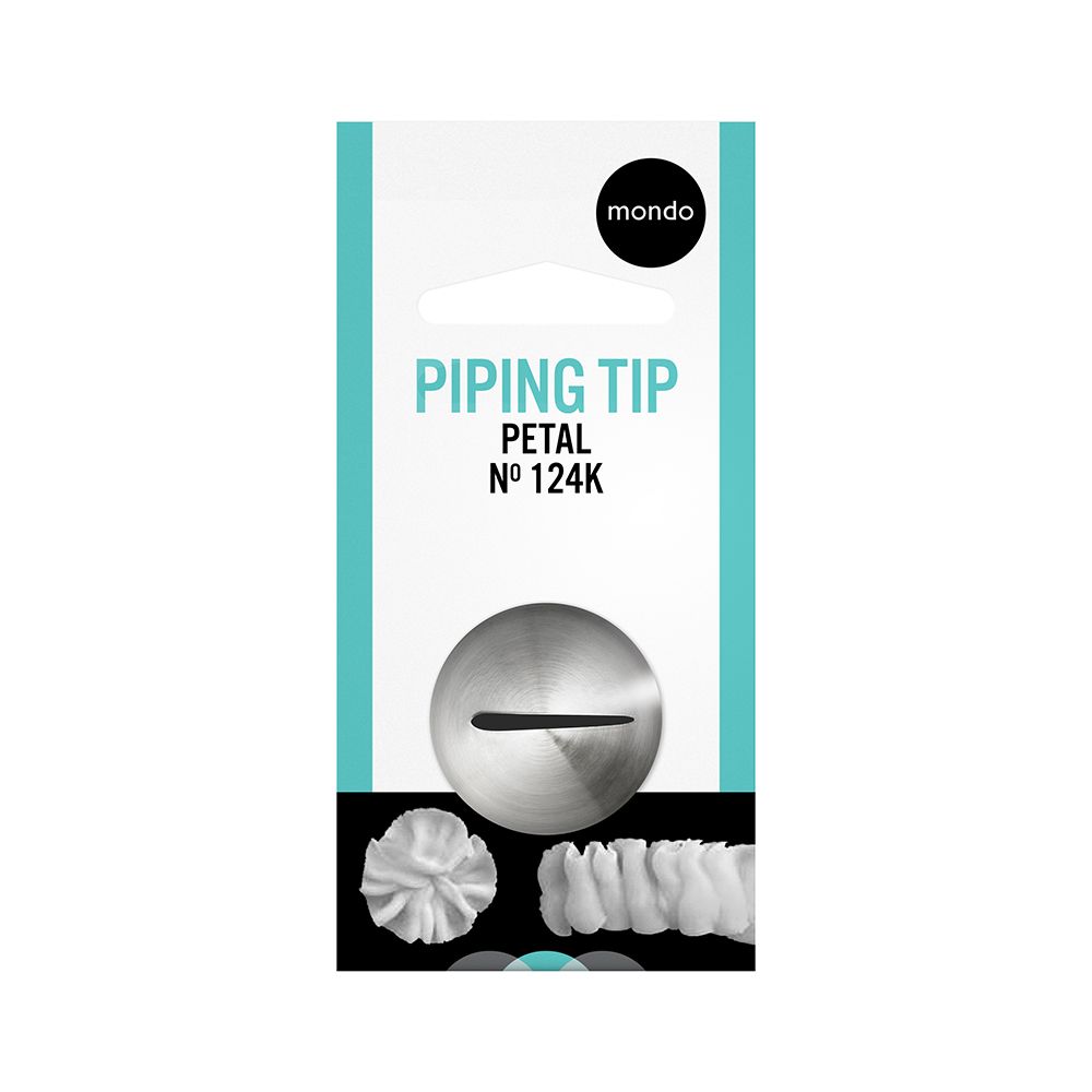 Mondo No. 124K Stainless Steel Petal Piping Tip