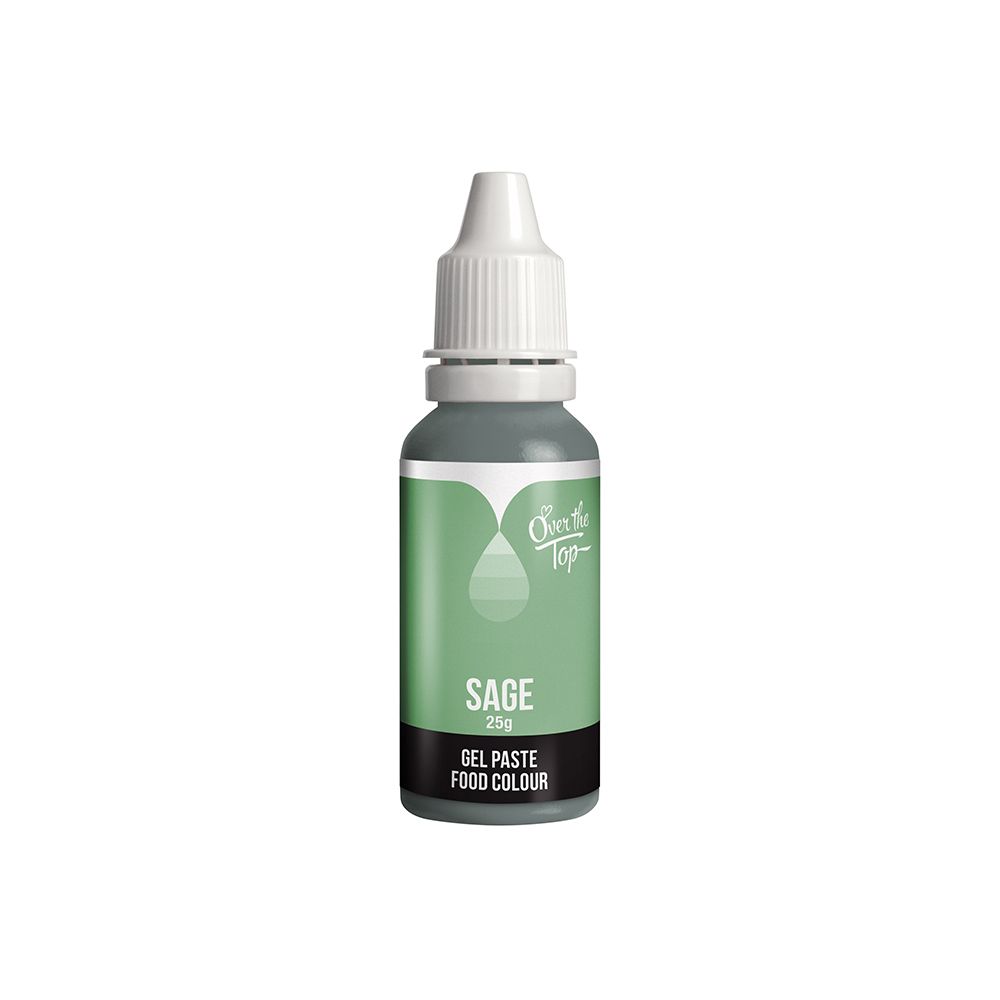 Over The Top Gel Food Colour Sage 25g