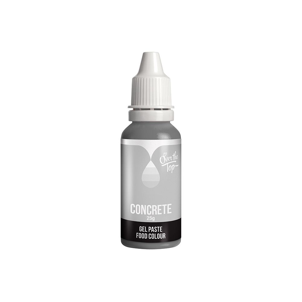 Over The Top Gel Food Colour Concrete 25g