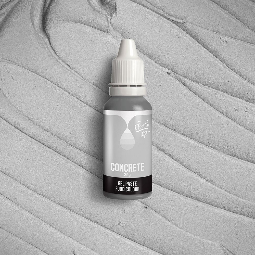 Over The Top Gel Food Colour Concrete 25g