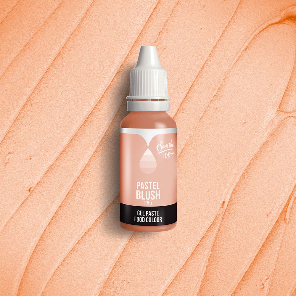 Over The Top Gel Pastel Food Colour Blush 25g