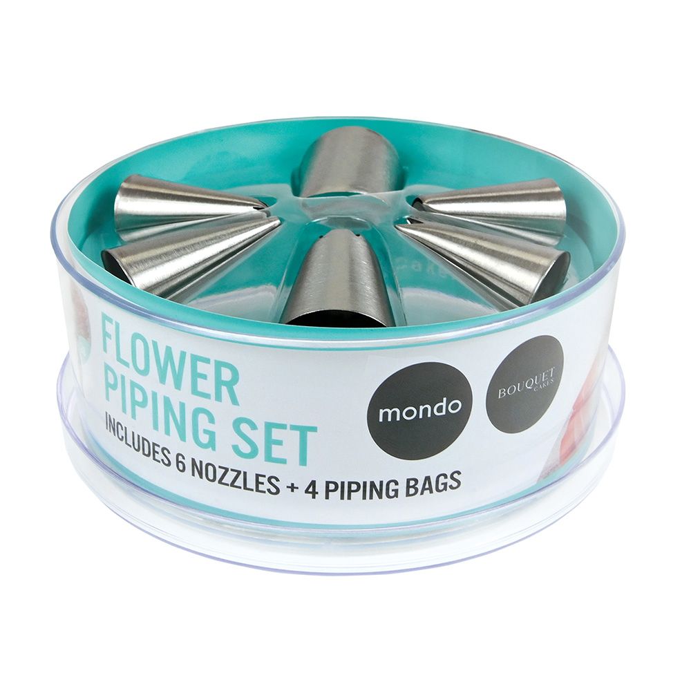 Mondo Flower Piping Set 10 Piece
