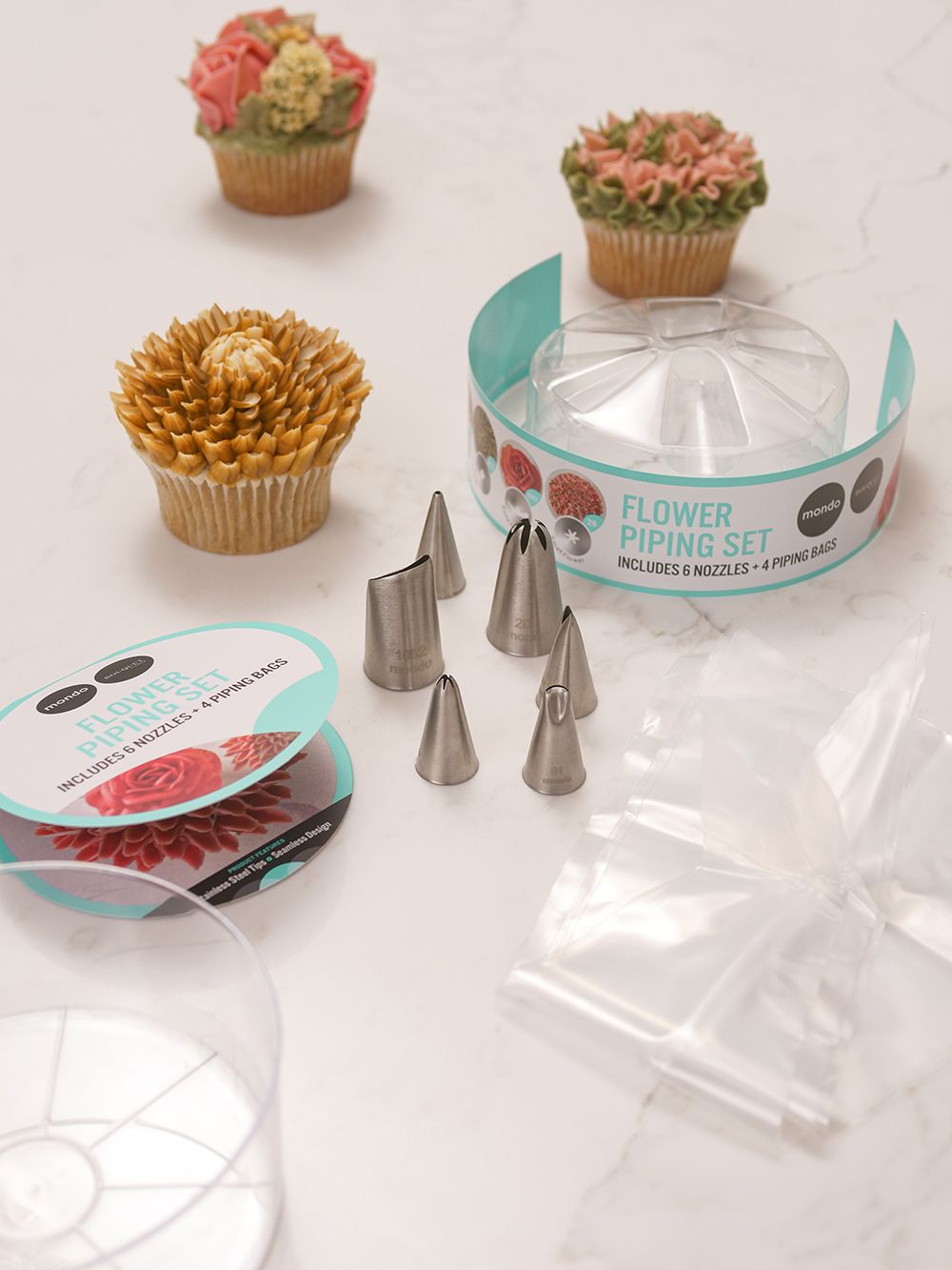 Mondo Flower Piping Set 10 Piece