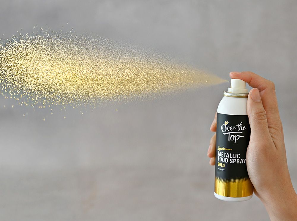 Over The Top Metallic Food Spray Gold 48g