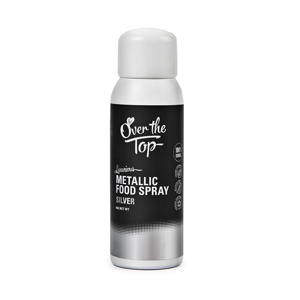Over The Top Metallic Food Spray Silver 48g