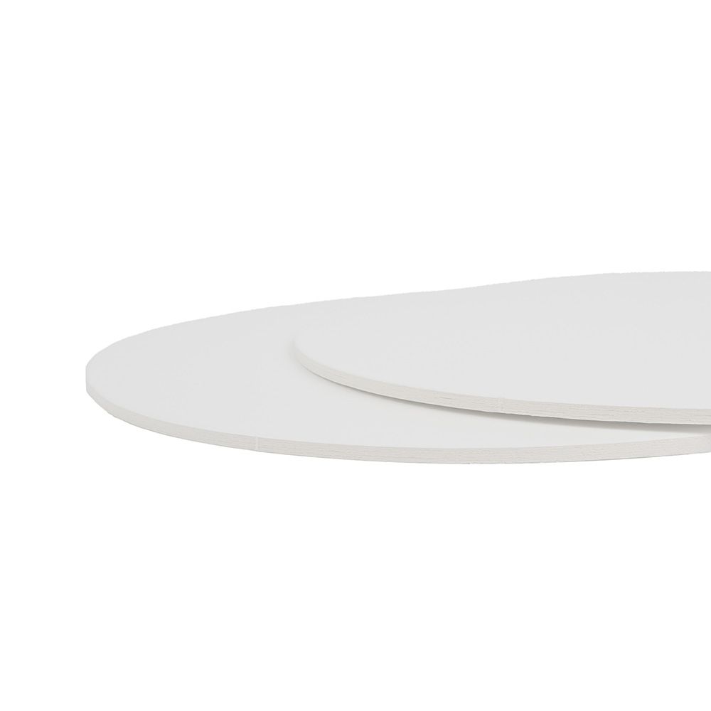 Mondo Cake Board Round 8in White 3mm Compressed