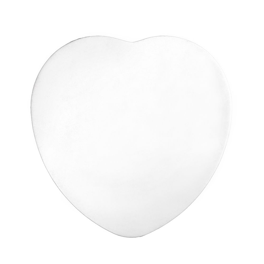 Mondo Heart Cake Board 12in White 3mm Compressed