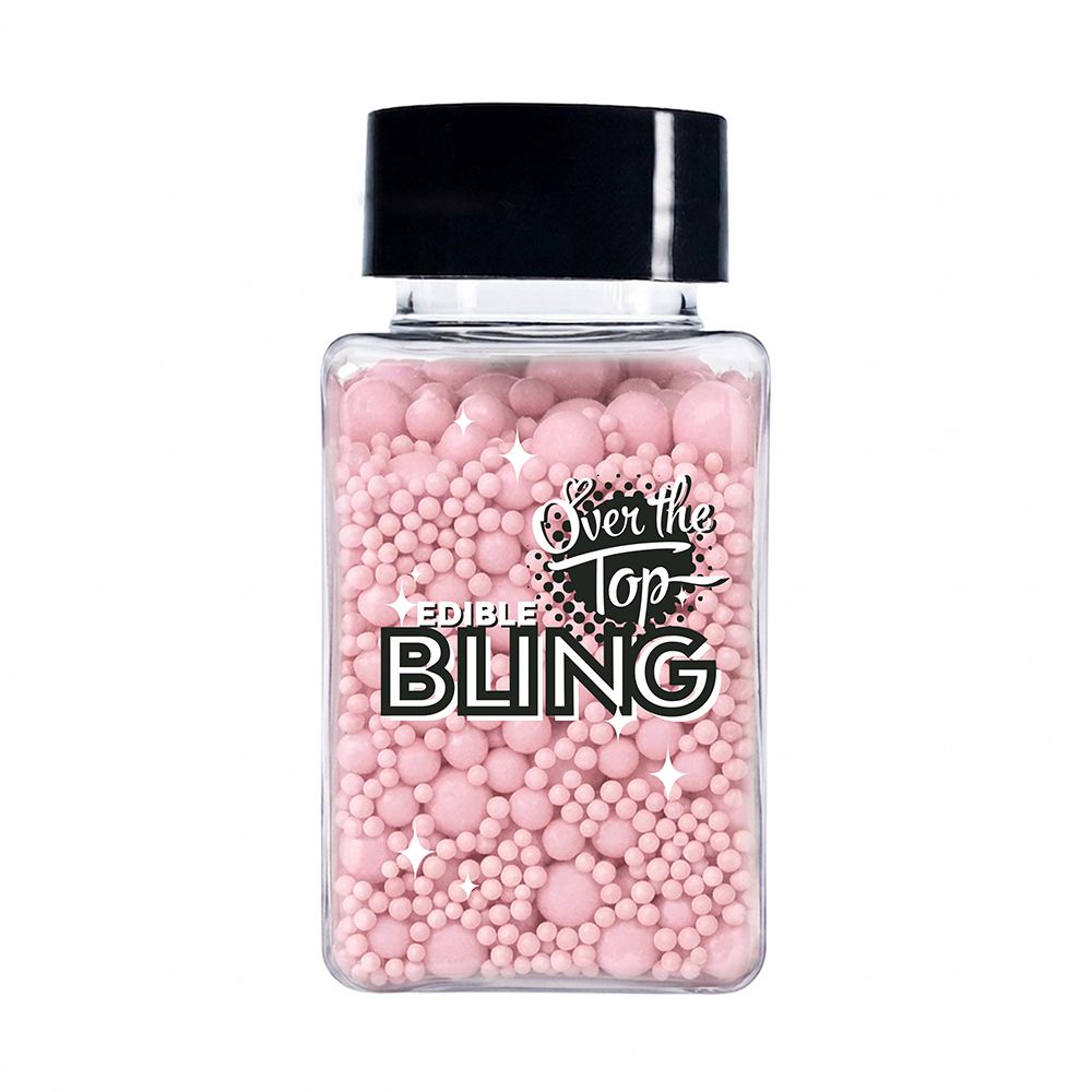 Over The Top Bling Sprinkles Pastel Pink Medley 65g