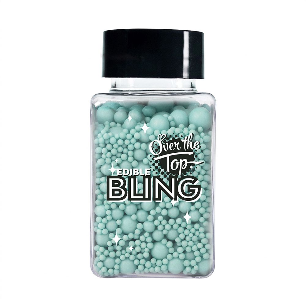 Over The Top Bling Sprinkles Pastel Blue Medley 65g