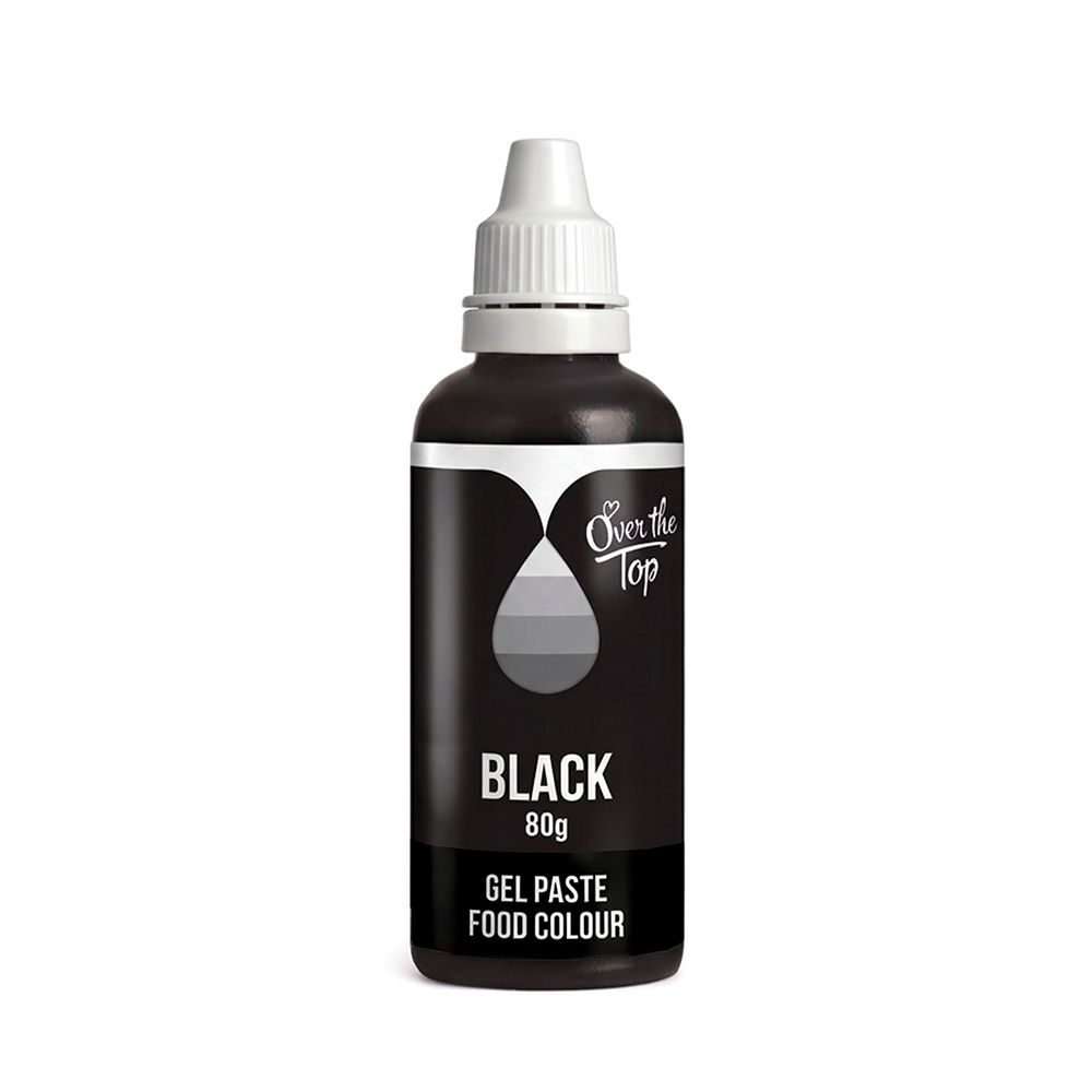 Over The Top Gel Food Colour Black 80g