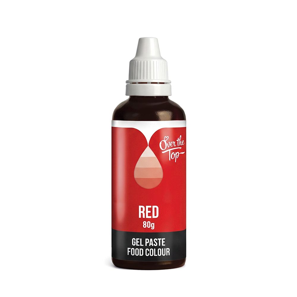 Over The Top Gel Food Colour Red 80g
