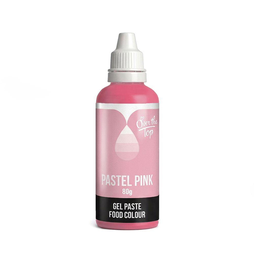 Over The Top Pastel Gel Food Colour Baby Pink 80g