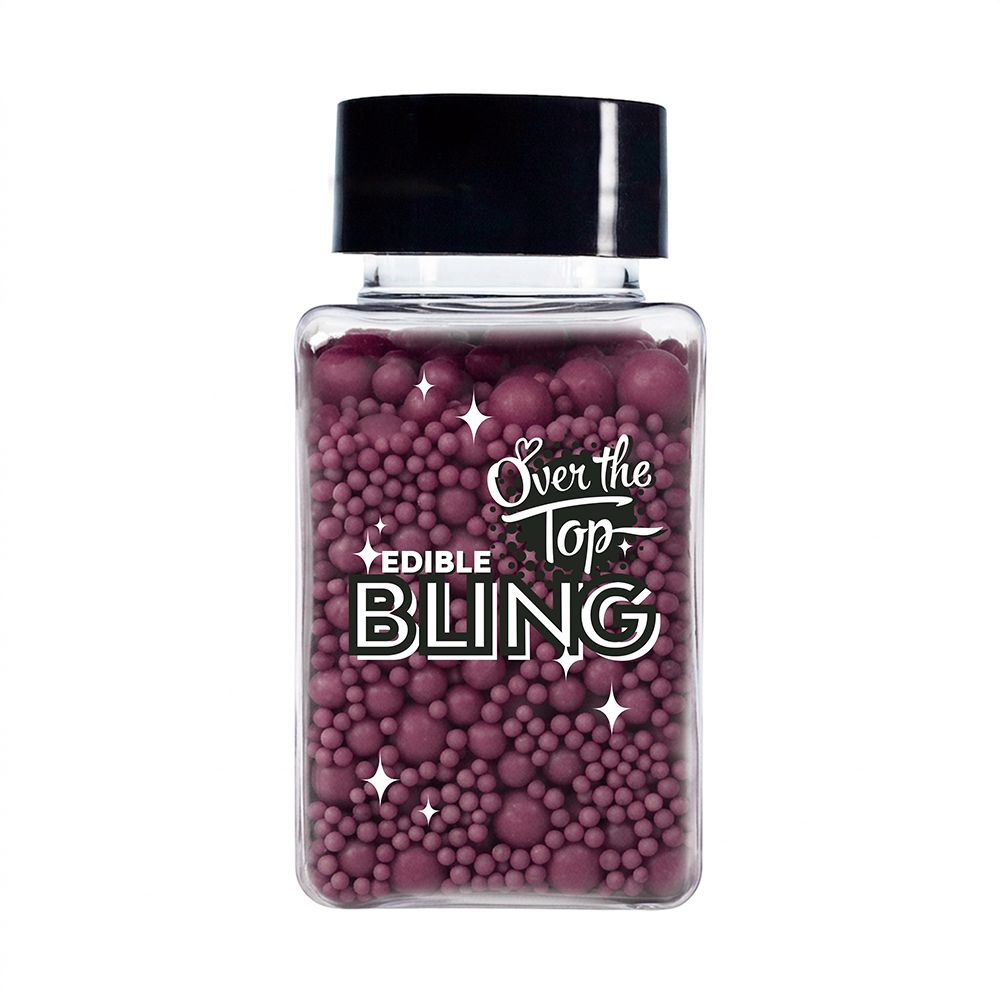 Over The Top Bling Sprinkles Burgundy Medley 65g