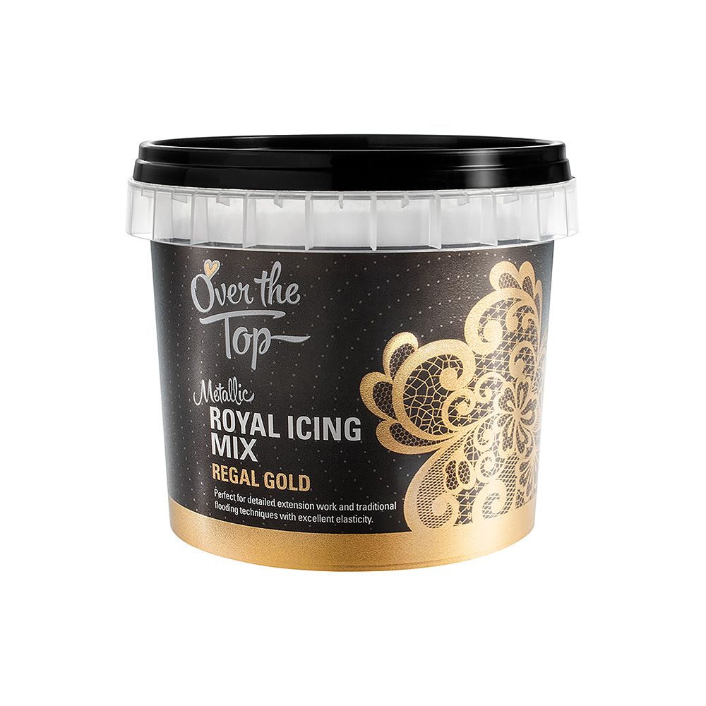 Over The Top Royal Icing Regal Gold 150g
