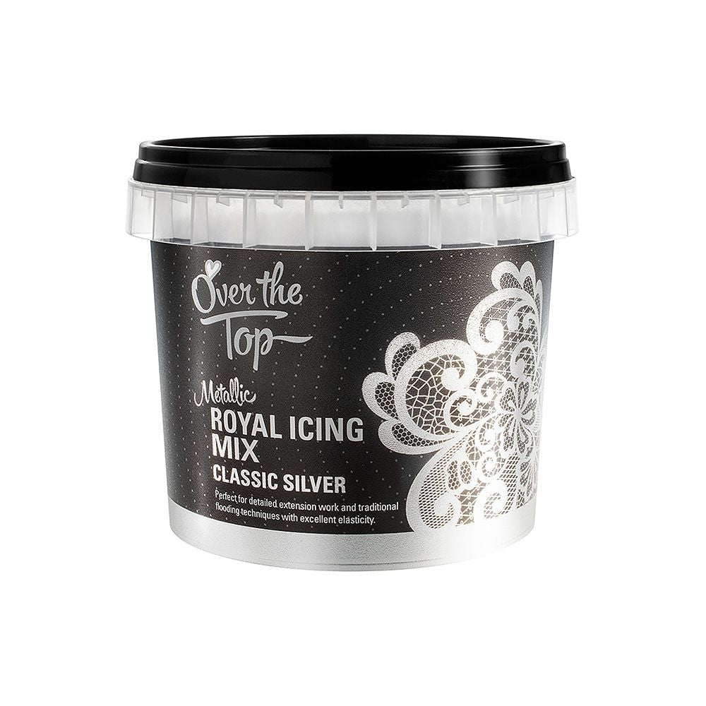 Over The Top Royal Icing Classic Silver 150g