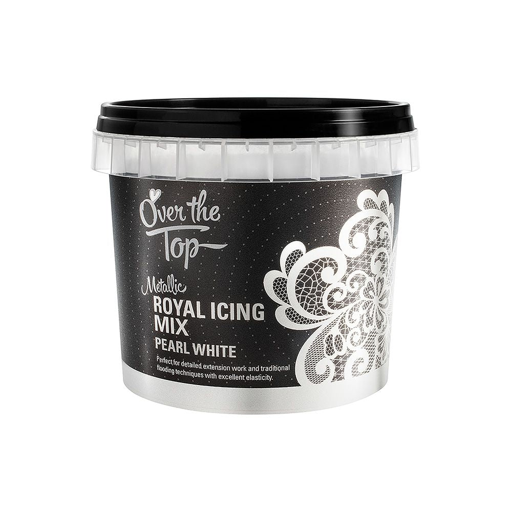 Over The Top Royal Icing Pearl White 150g