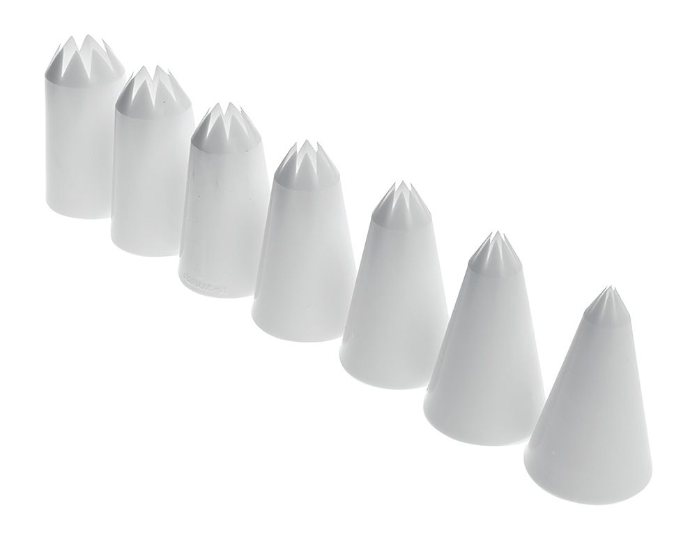 Mondo Pastry Piping Nozzle Star Set 7 Piece