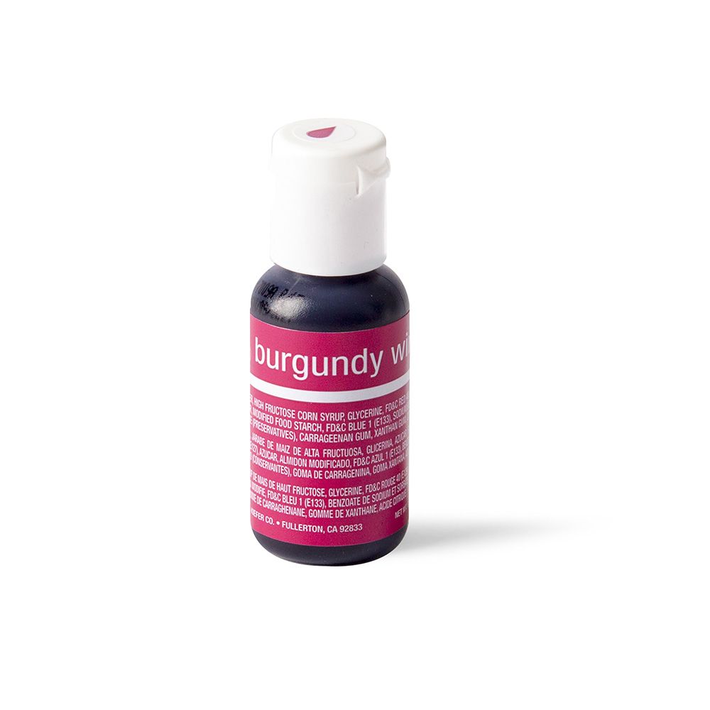 Chefmaster Liqua-Gel Burgundy Wine 0.7oz