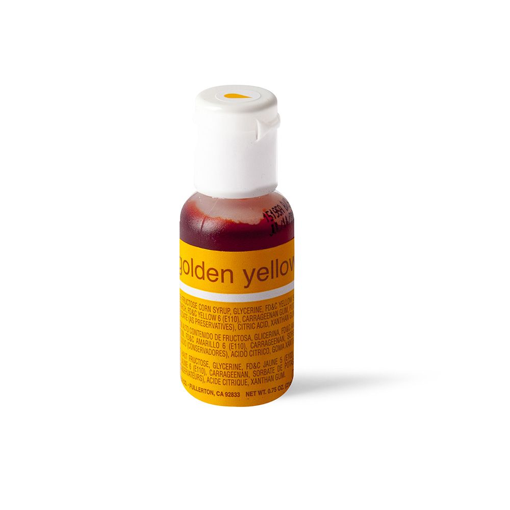 Chefmaster Liqua-Gel Golden Yellow 0.7oz