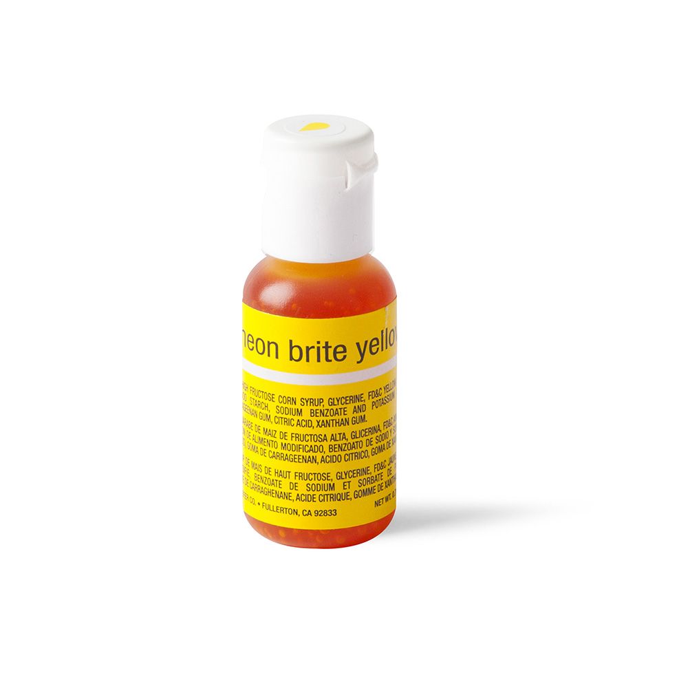 Chefmaster Liqua-Gel Neon Yellow 0.7oz
