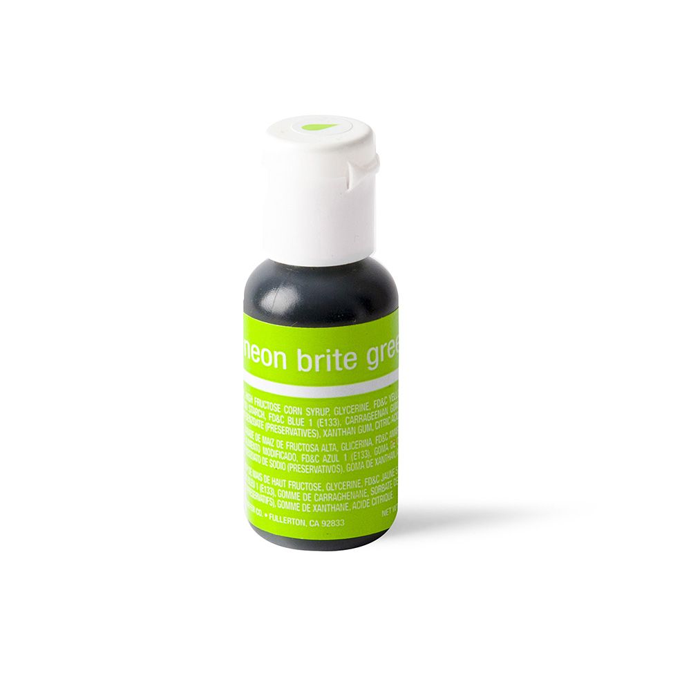 Chefmaster Liqua-Gel Neon Green 0.7oz