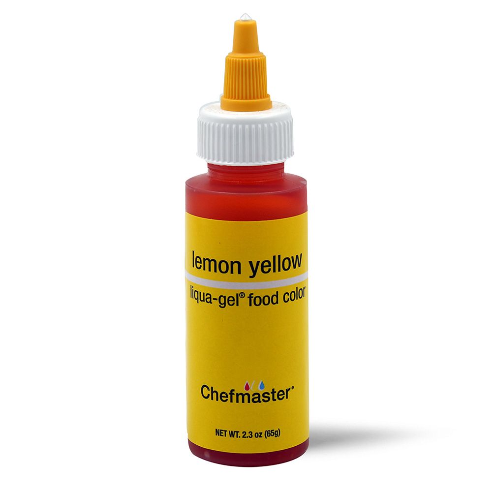 Chefmaster Liqua-Gel Lemon Yellow 2.3oz