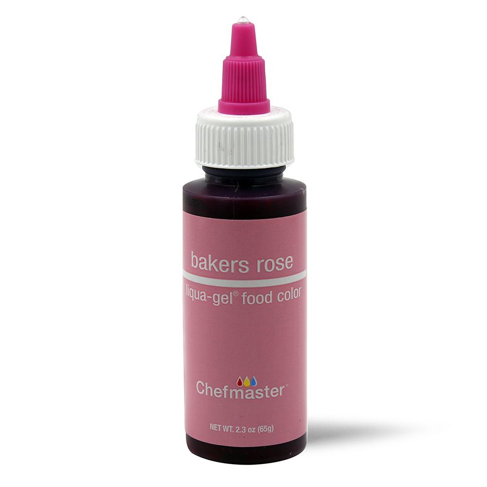 Chefmaster Liqua-Gel Bakers Rose 2.3oz