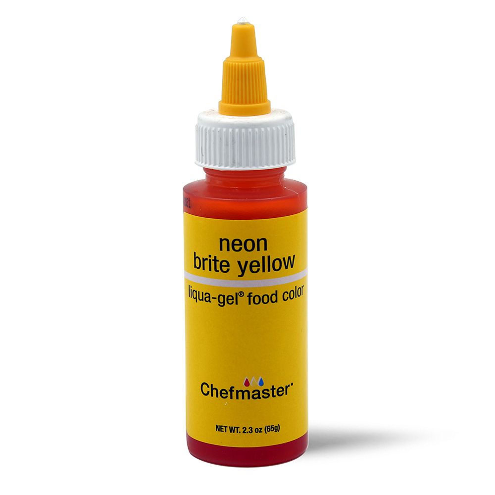 Chefmaster Liqua-Gel Neon Yellow 2.3oz