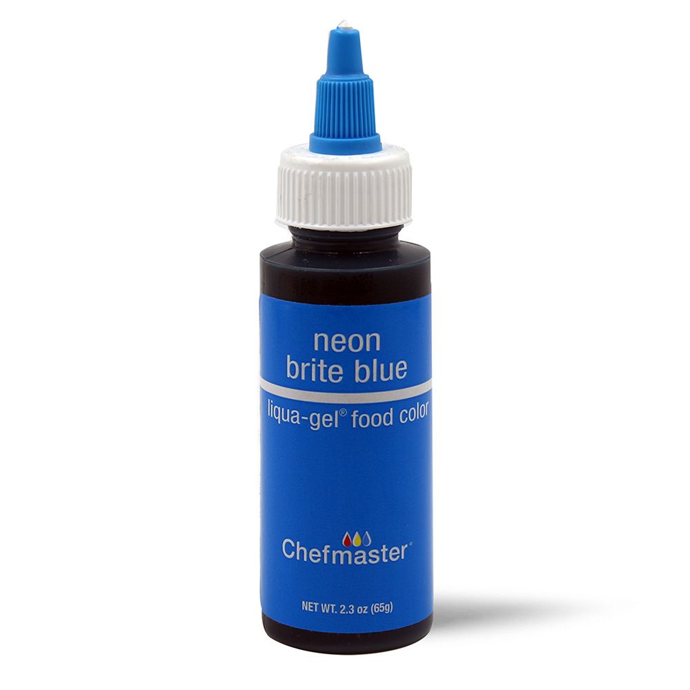 Chefmaster Liqua-Gel Neon Blue 2.3oz