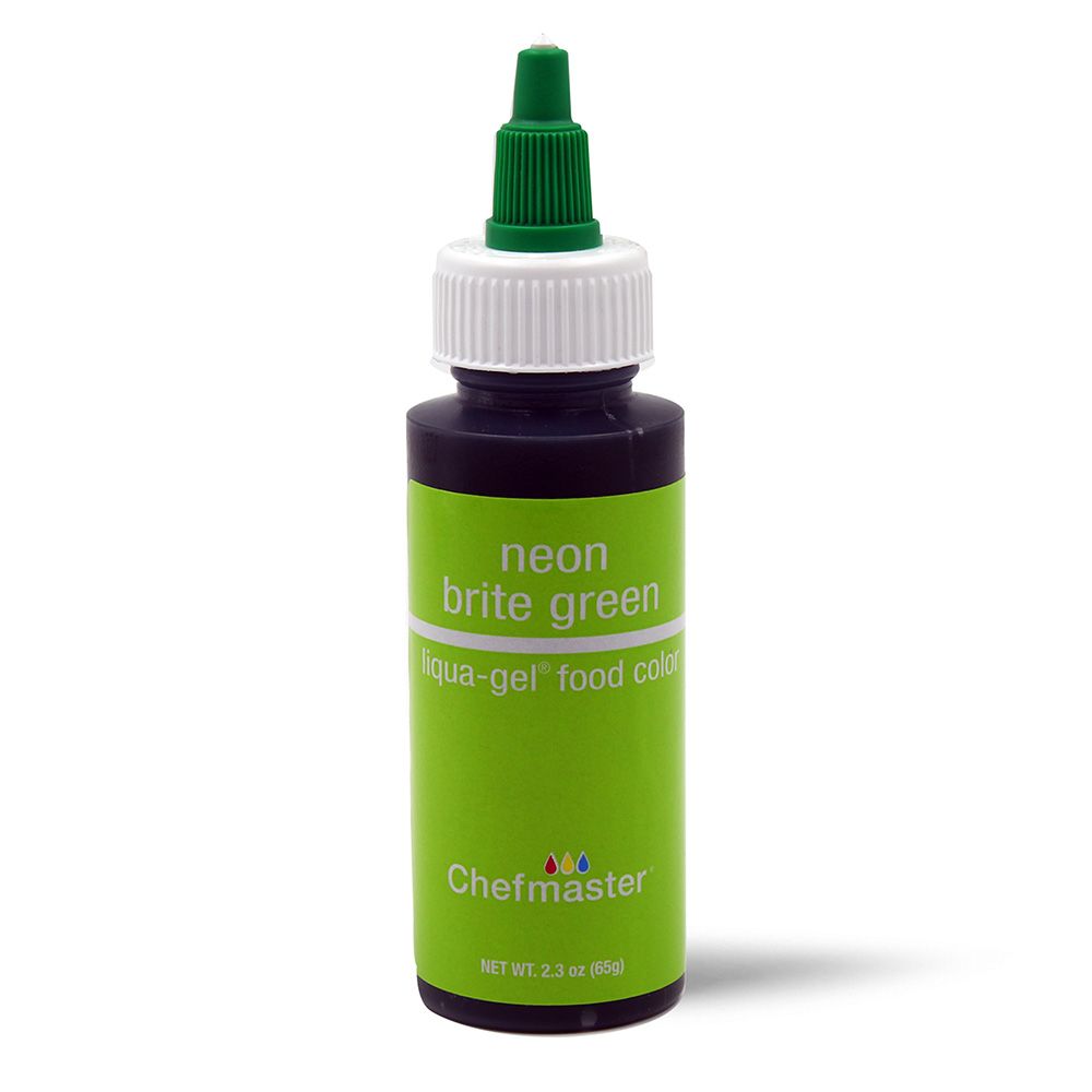 Chefmaster Liqua-Gel Neon Green 2.3oz