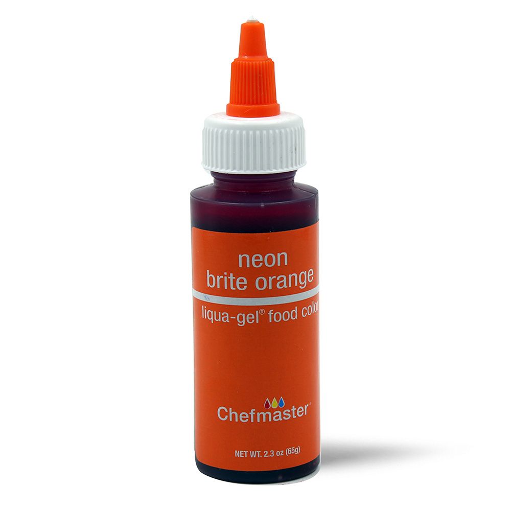 Chefmaster Liqua-Gel Neon Orange 2.3oz