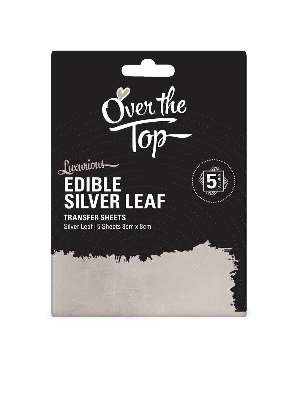 Over The Top Silver Leaf Transfer Sheet 5 Sheet