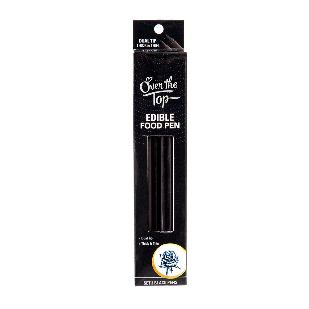 Over The Top Gourmet Food Pens Black 2 Pack