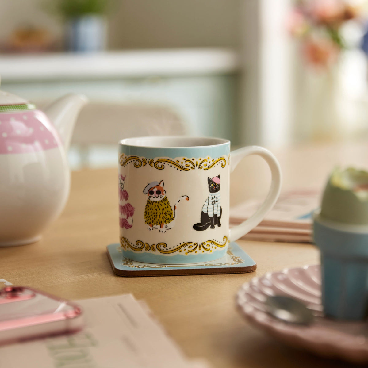 Ulster Weavers Cool Cats New Bone China Mug Multi-Coloured