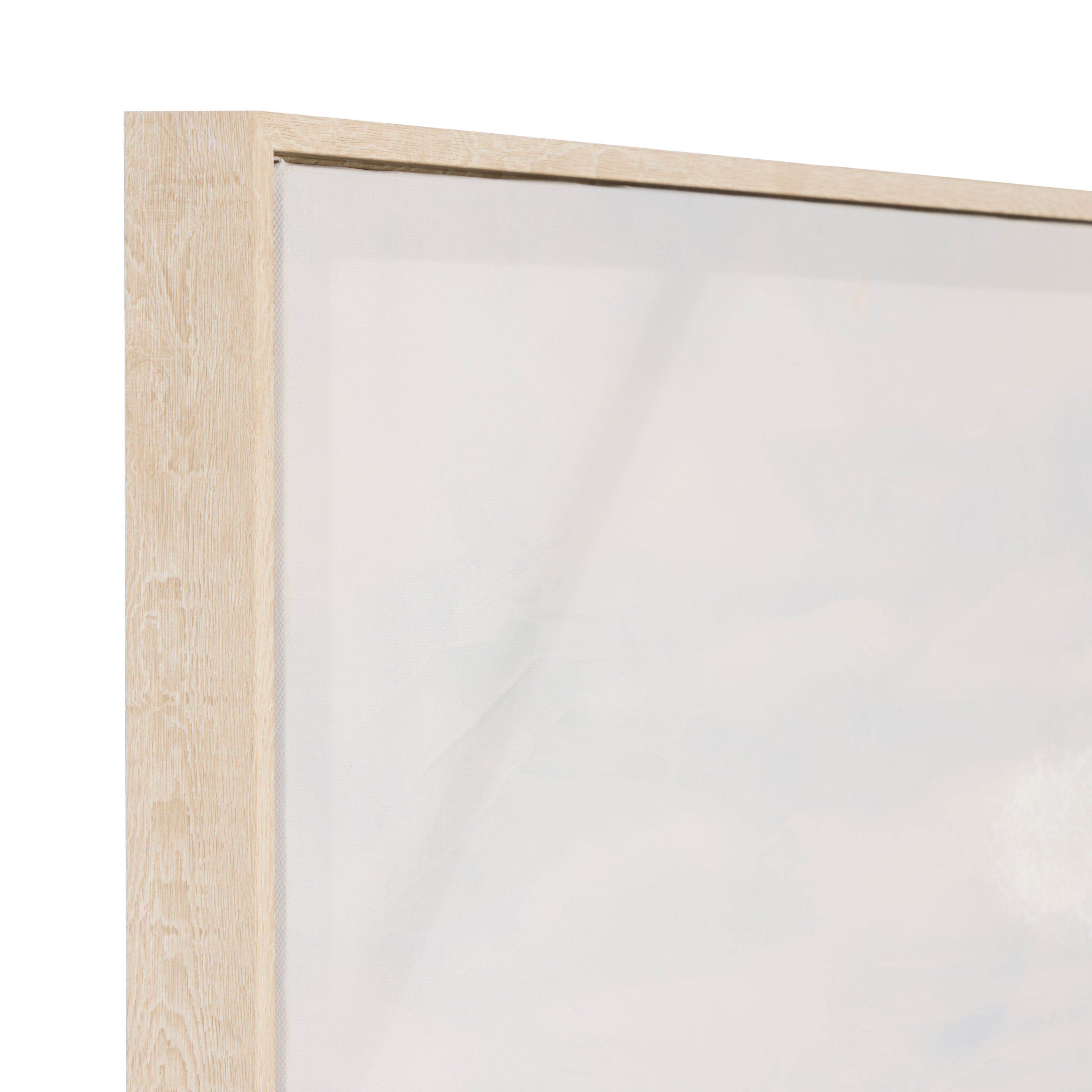 Society Home Laguna Hand Painted Wall Art Blue & Natural