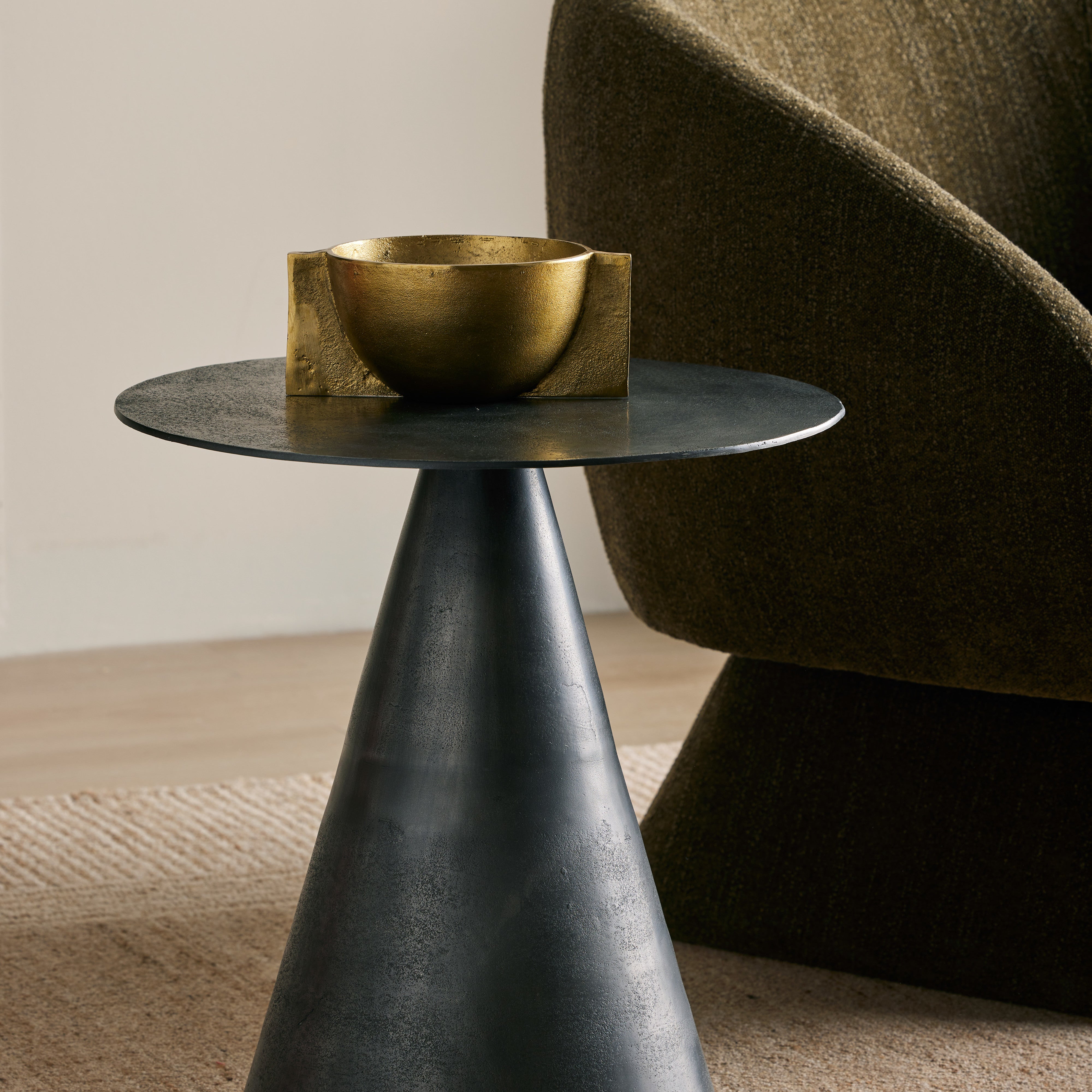 Grand Designs Piet Side Table Gun Metal