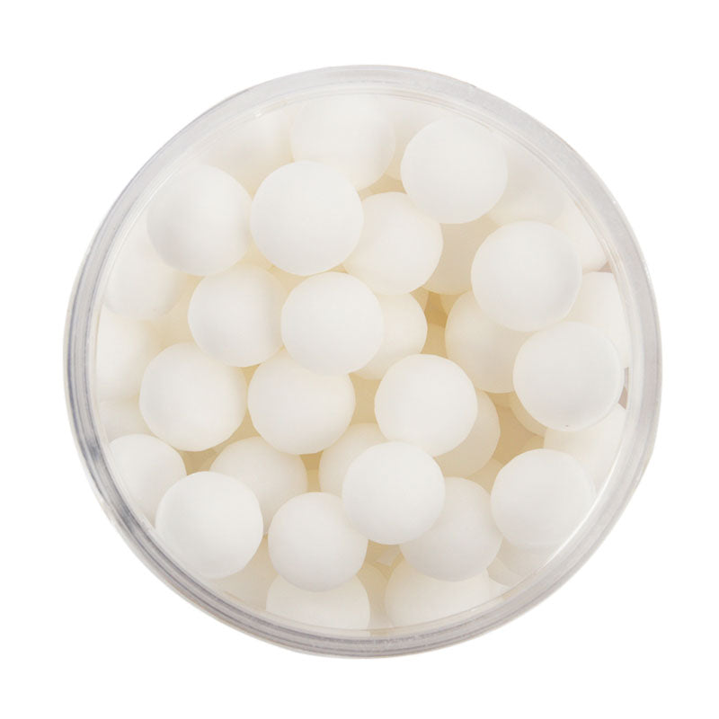 Sprinks Cachous Pearl Beads Matte White 8mm 65g