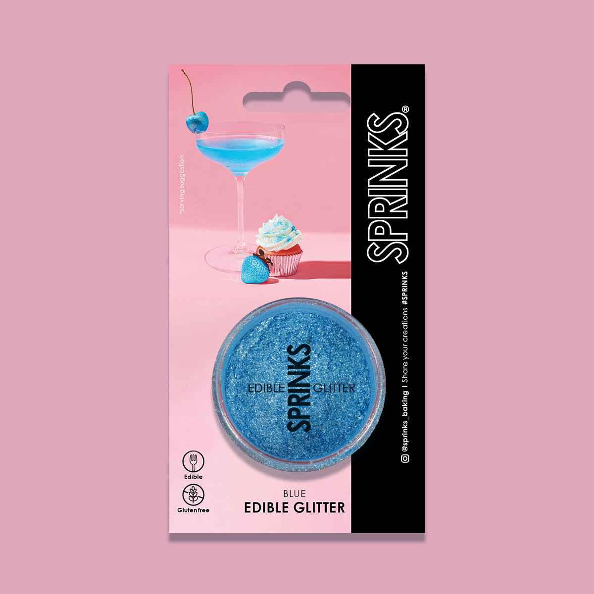 Sprinks Edible Glitter Blue 2g