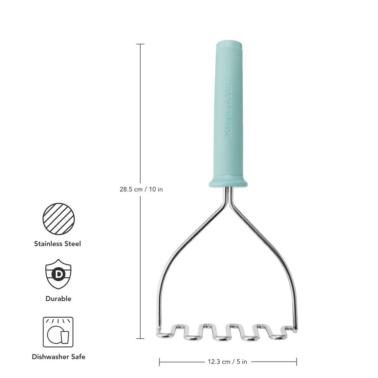 KitchenAid Soft Grip Masher (Mineral Water)