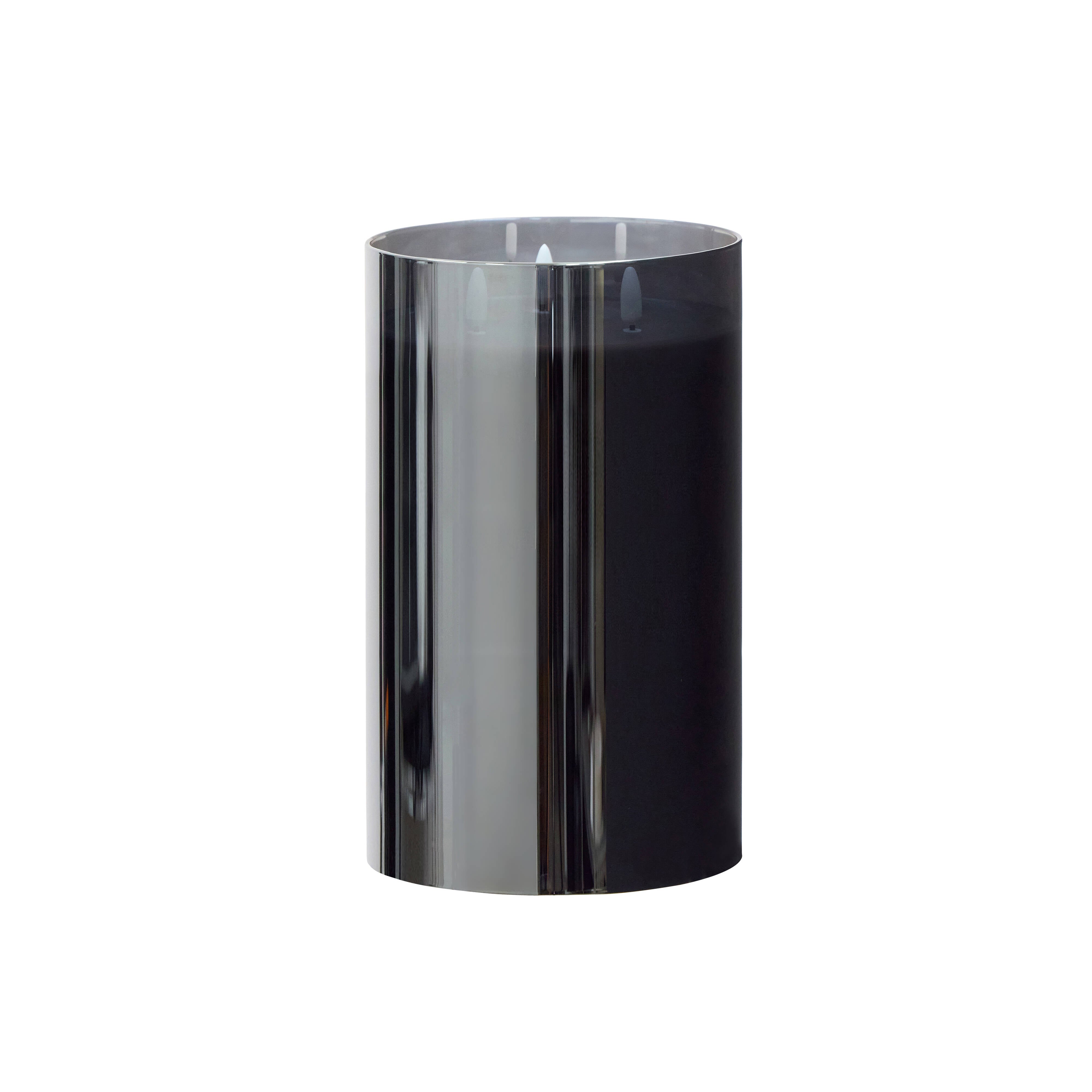 Rogue Glass Triflame Candle Black 25cm