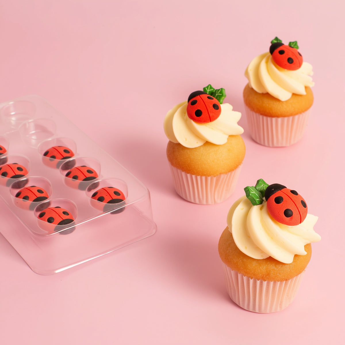 Sprinks Icing Decorations Ladybugs 10 Piece