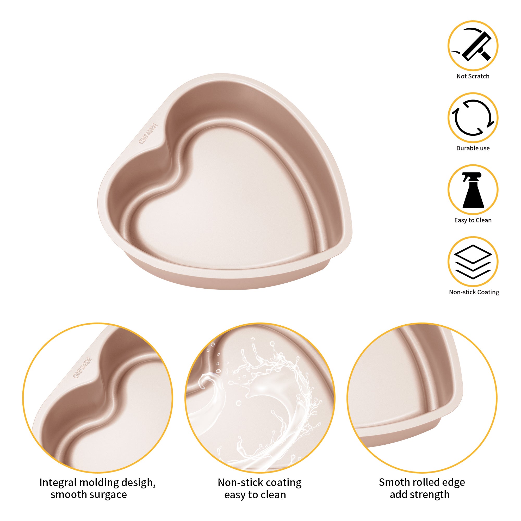 CHEFMADE Heart Cake Pan 23cm (WK9208)