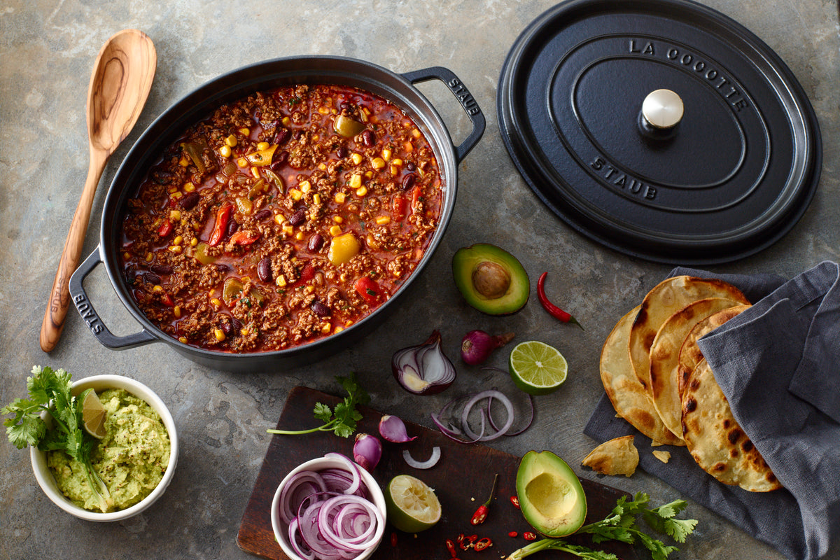 Staub Cast Iron Oval Cocotte 33cm - Black